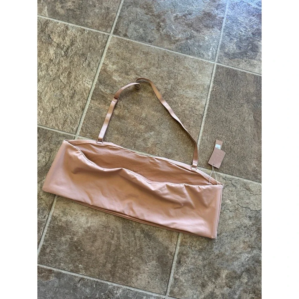 Skims Signature Swim Bandeau Bikini Top Ochre Size 2X